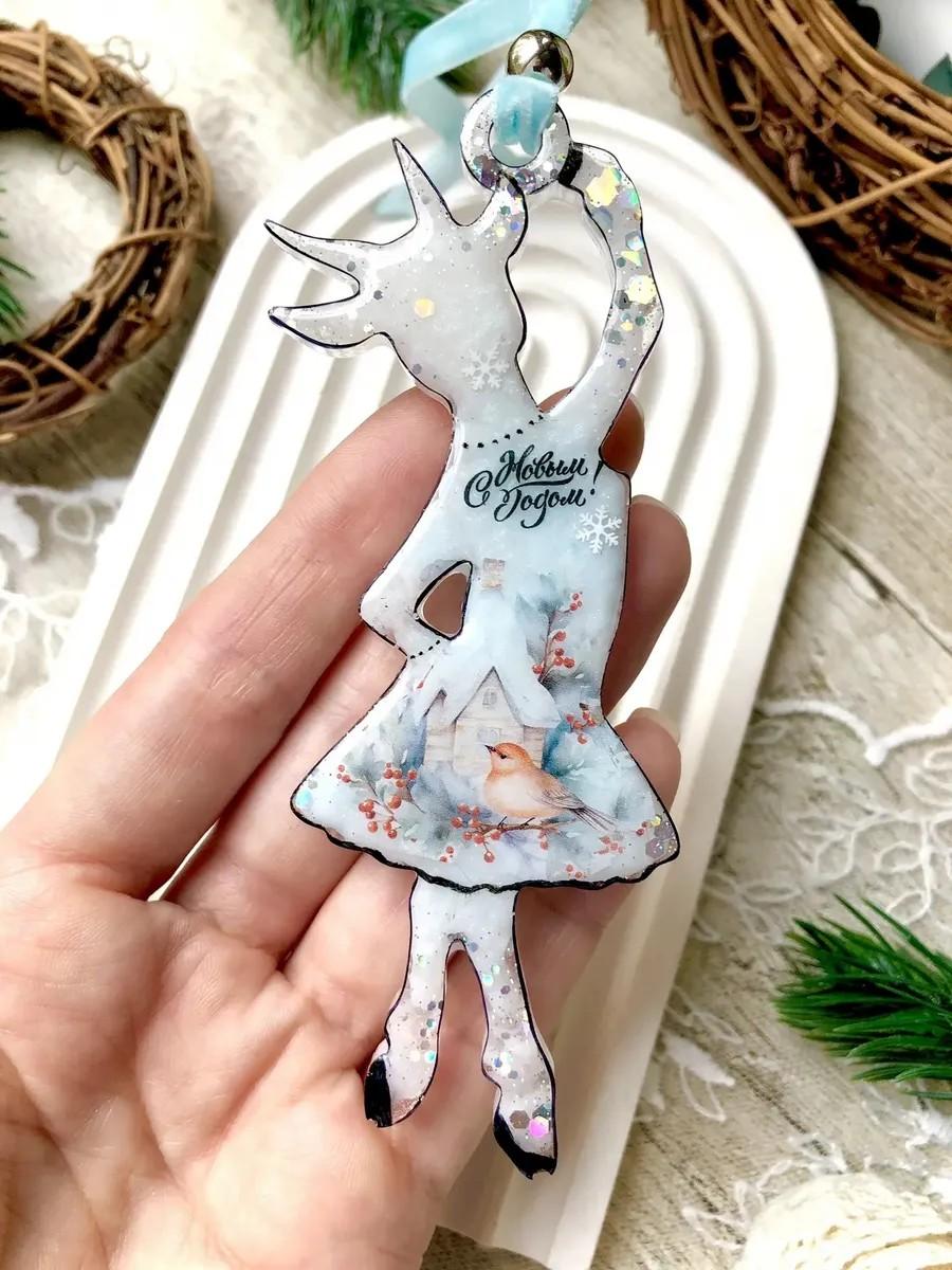 Силиконовый молд новогодняя игрушка коза