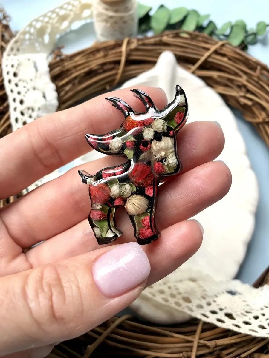 Молд для броши козлик