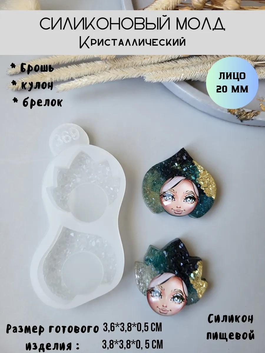 Кристаллический силиконовый молд Матрёшки