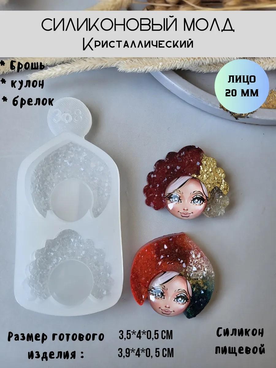 Кристаллический силиконовый молд Матрёшки