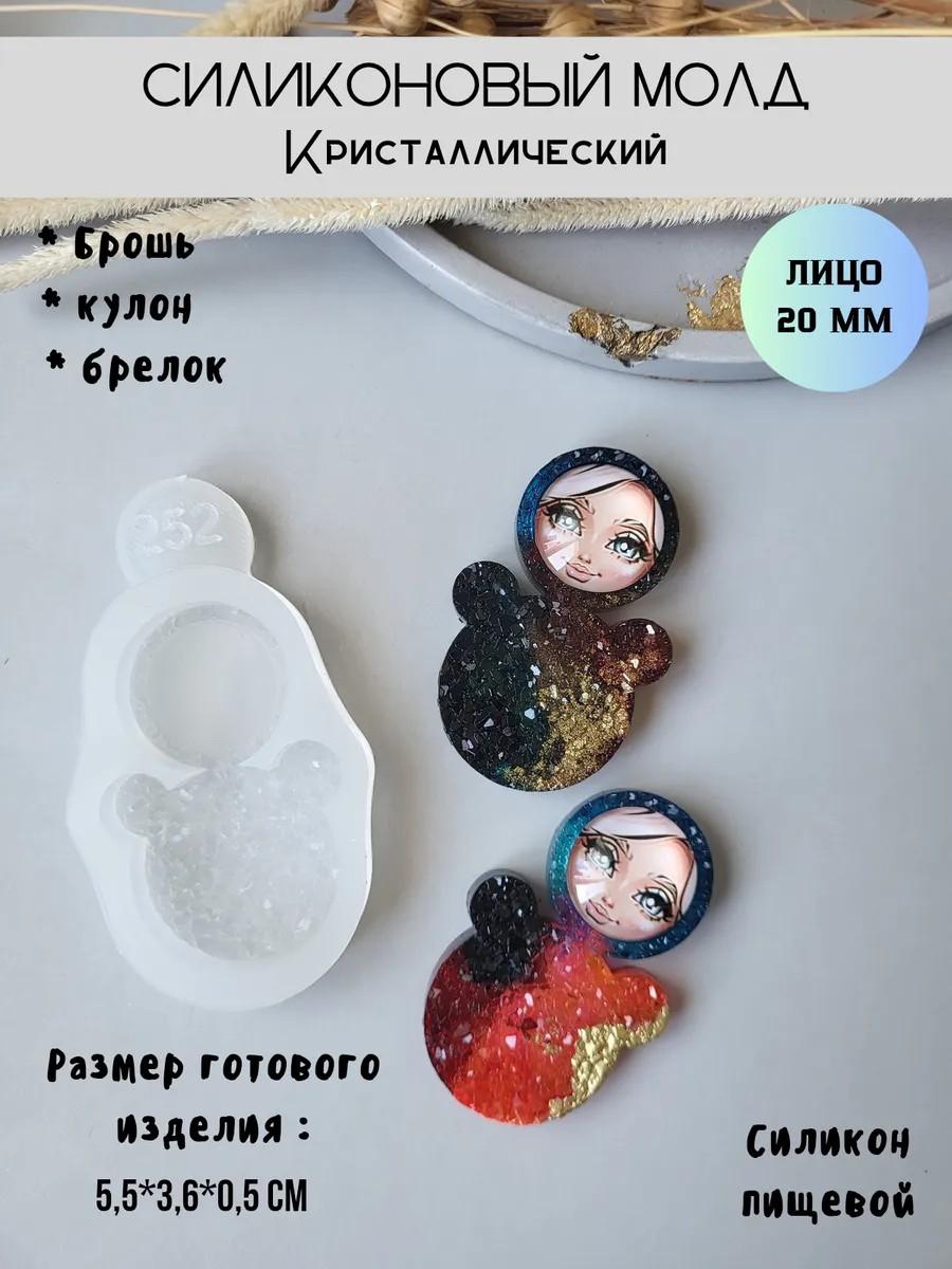 Кристаллический силиконовый молд неваляшка